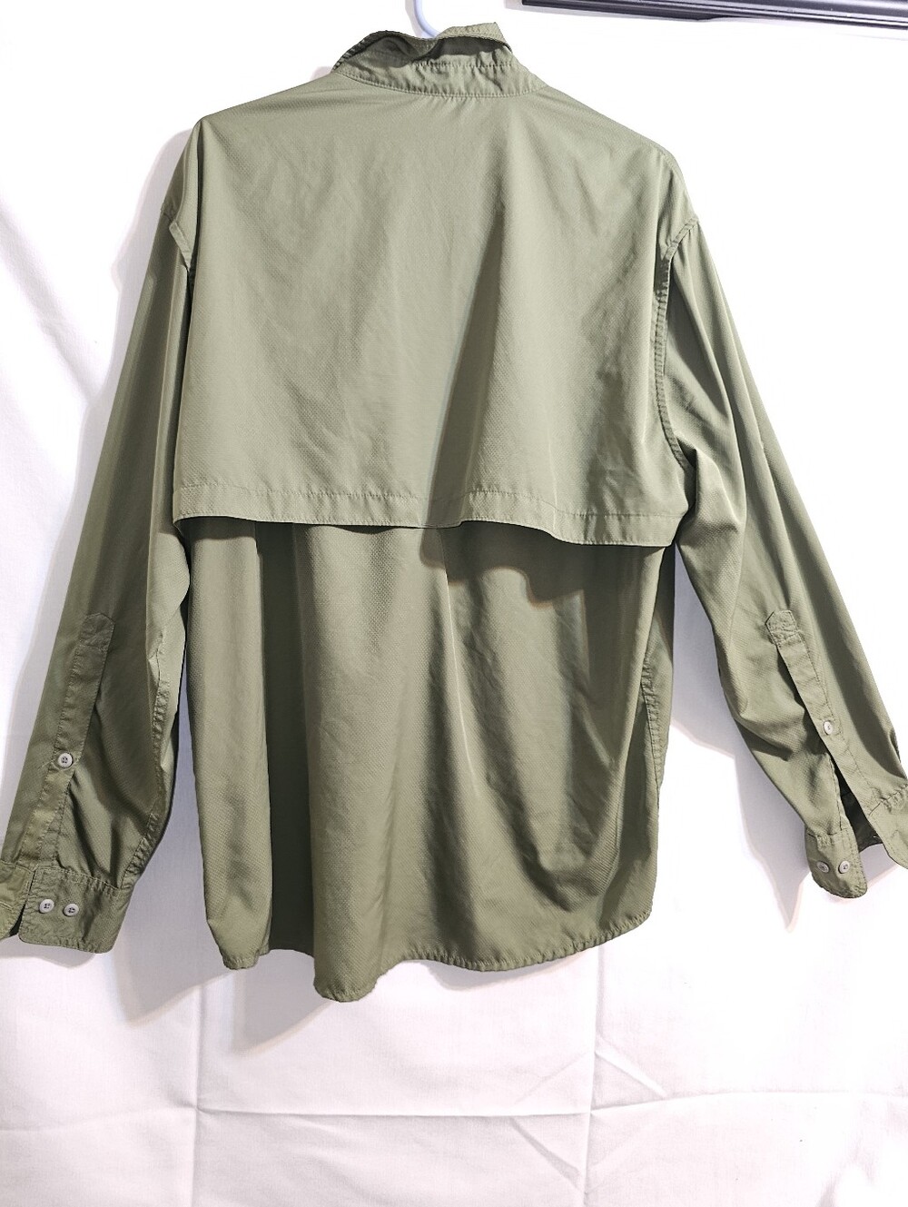 Field & Stream Shirt Mens Large Green Button Down Fisherman Utility Fishing Sz L - Picture 9 of 12